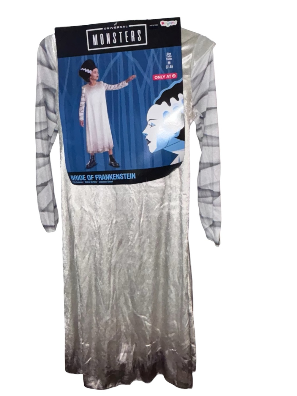 Disguise Hollywood Monsters The Bride of Frankenstein Girls Costume NWT - Picture 2 of 16